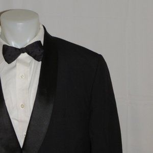 De Pinna Solid Shawl Collar One Button Tuxedo Jacket 46L